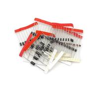 DollaTek 100Pcs Set 8 Values Diodi raddrizzatore Assortimento Set per Arduino (25 x 1N4148, 25 x 1N4007, 10 x 1N5819, 10 x 1N5399, 10 x FR107, 10 x FR207, 5 x 1N5408, 5 x 1N5822)