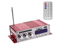 DollaTek 12V Amplificatore Audio Digitale Stereo Hi-Fi Dvd USB SD FM Stereo Audio MP3 Autoradio Altoparlante Bluetooth Amplificatore HiFi Mini 2 canali Display Digitale Lettore di Potenza