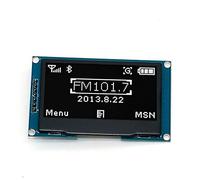 DollaTek 2.42 Pollici Modulo di visualizzazione OLED 128X64 Interfaccia periferica seriale IIC IIC per Uno R3 - Carattere Bianco