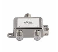 DollaTek 2 in 1 2 vie, splitter satellite MX21D, cavo di segnale TV, mixer SAT/ANT Diplexer, leggero, compatto