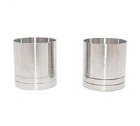 DollaTek 2 Pezzi in Acciaio Inox Cocktail Jigger Cup Liquore Tazza di misurazione Tazze cilindriche dritte Barista Drink Mixer Bar Party Strumenti Bartending - 35mL/1.18oz