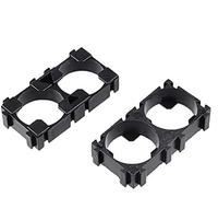 DollaTek 20Pcs 1x2 Supporto distanziatore per radiatore a Conchiglia per Batteria 18650