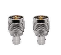 DollaTek 2Pcs Adattatore da BNC a UHF Connettore RF adattatore corto da BNC femmina a PL259 maschio