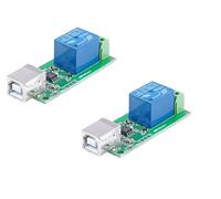DollaTek 2Pcs DC 5V Modulo relè a 1 Canale Driver Libero Interruttore di Controllo USB Controllo Intelligente PC