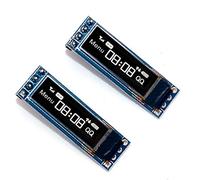 DollaTek 2Pcs Modulo Display OLED a 4 Pin da 0,69 Pollici 96x16 Scheda Schermo OLED con interfaccia IIC 3-5,5 V per Arduino