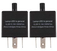 DollaTek 2Pcs Relè Lampeggiante a LED 3 Pin CF13 JL-02 EP34 Relè lampeggiatore Auto Indicatore di direzione