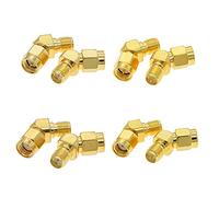 DollaTek 4 PCS Set completo 45/135 gradi SMA RP-SMA Connettore antenna Adattatore maschio femmina ALL in One Combo Accessori fai da te