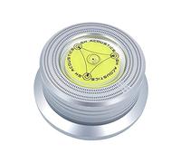 DollaTek 50 / 60Hz Bubble Level Rilevamento velocità Giradischi LP in Vinile Disco Lega Record Peso Stabilizzatore Clamp - Argento