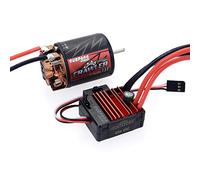 DollaTek 540 13T Motore spazzolato Motore per auto RC a 5 slot con ESC spazzolato 60A Impermeabile 6V / 2A SBEC e scheda di programmazione Combo Set per 1/10 RC Crawler