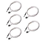 DollaTek 5Pcs 2M HT-NTC100K 350 ℃ Alta Temperatura Sensore di Temperatura a termistore per Stampante 3D