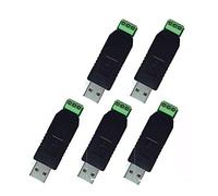 DollaTek 5Pcs Adattatore convertitore seriale USB 2.0 a RS485 CP2104 SN75176 doppia protezione FUSE + TVS stabile rispetto a FT232