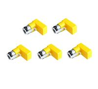 DollaTek 5Pcs DC Motor Gear 3-6V DC Geared TT Dual Shaft Magnetico 1:48