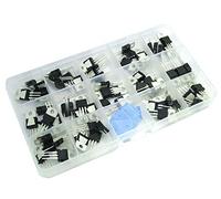 DollaTek 70PCS 14 Valori Kit di Transistor T0-220 a Tre terminali positivi Negativi/regolatore di Tensione