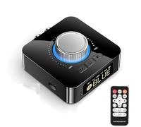 DollaTek Adattatore audio wireless 2 in 1 compatibile con Bluetooth Trasmettitore ricevitore leggero per TV PC Stereo Connect Speaker Cuffie