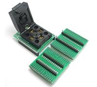 DollaTek Adattatore Universale IC LQFP TQFP QFP32 a DIP28 e TQFP32 a DIP32 Adattatori IC per Chip ATMEL AVR