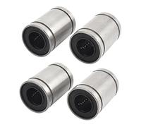 DollaTek Boccola con cuscinetto a sfera lineare sigillata in gomma diametro interno 12mm LM12UU da 4 pezzi