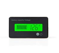 DollaTek capacità della Batteria Tester e voltmetro con Display LCD retroilluminato,Rivelatore di voltmetro indicatore di Batteria al Piombo a 12V 24V 36V 48V Impermeabile
