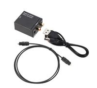 DollaTek Convertitore da ottico a 3,5 mm Convertitore audio digitale ad analogico alimentato tramite USB con cavo in fibra ottica per HDTV PS3 PS4 Xbox DVD Blu-ray