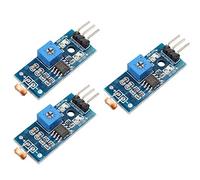 DollaTek Fotoresistenza 3Pcs Modulo sensore di intensità della Luce Digitale Fotoresistenza per Arduino Uno
