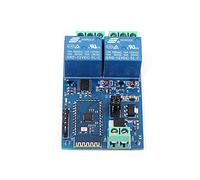 DollaTek Il modulo di relè Bluetooth a due vie 12V ha due relè 12V10A e un relè di controllo del modulo subordinato con porta seriale SPP-C Bluetooth da APP