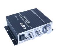 DollaTek LP-2020A Amplificatore HIFI per auto/famiglia audio con alimentatore 3A Compatibile con computer, telefoni cellulari o lettori MP3 DAC ecc - Nero