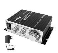DollaTek LP-2024A+ Hi-Fi Stereo Amplificatore di Potenza Amplificatore Digitale Potenza 3A Compatibile con Computer, Cellulari o Lettori MP3 DAC ecc - Nero