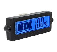 DollaTek LY6N Batteria al piombo 12V-96V Batteria al litio 3S-15S Tester digitale della capacità della batteria, Indicatore percentuale della batteria con display LCD - Retroilluminazione blu