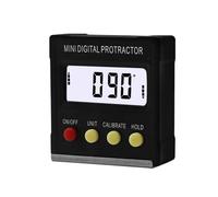 DollaTek Mini inclinometro digitale elettronico nero Indicatore di livello di pendenza Goniometro angolare magnetico Righello