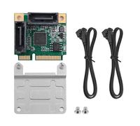 DollaTek Mini PCI-E PCI Express a SATA 3.0 Scheda di estensione del disco rigido convertitore a doppia porta per scheda madre