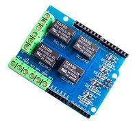 DollaTek Modulo di relè a 4 canali 5v, Scheda di espansione a relè a Quattro canali per Scheda di Controllo per Arduino Uno R3