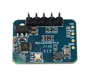 DollaTek Modulo Sensore Radar LD2410C 24GHz Detezione Presenza Umana FMCW Gamma 5m Output UART/GPIO per Sistemi Sicurezza Casa Inteligente