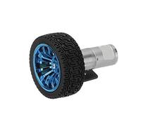 DollaTek Motoriduttore 25GA370 DC 12V 130 RPM con staffa di montaggio e ruota