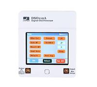 DollaTek Oscilloscopio Tascabile Digitale con Display Touch Panel TFT da 2,4 Pollici, sonda BNC Standard, Cavo Clip MCX e Batteria Inclusi