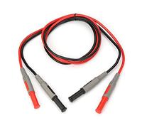 DollaTek P1032 Cavo di Prova a Spina a Banana a Doppio Isolamento da 4 mm per Cavo multimetro Diritto con Cappuccio di Protezione Standard