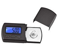 DollaTek Professional High Precise Digital Mini Giradischi Stilo Force Gauge Tester 0.01g Blu LCD Retroilluminazione per braccio Phono Cartuccia di gioielli Bilancia Pesatura