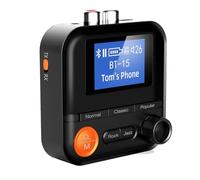 DollaTek Ricevitore Bluetooth Adattatore Stereo Bluetooth 5.2 5 Modalità EQ con Scheda TIF Supporto 3.5mm+2RCA per Auto Altoparlanti Stereo Domestici Cuffie Cablate