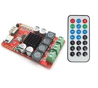 DollaTek TPA3116 Scheda Amplificatore di Potenza Digitale Bluetooth 2X50W con Telecomando, Supporto TF Card/Radio FM/Gioco di decodifica USB DC 8~26V per Cuffie Amplificatore HiFi