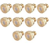 DollaTek Ugello atomizzatore 0.4 mm ugello 3/16 Ottone ugello atomizzatore a Bassa Pressione Raffreddamento e umidificazione ugello-10 pz