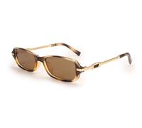 Dollger Occhiali da sole rettangolari retrò per donne moda vintage trendy divertenti piccoli occhiali da sole quadrati 90 2025, leopardo, m