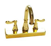 Dollhouse Miniatura Vasca Da Bagno Rubinetto Miscelatore Rubinetto Per Casa Delle Bambole Cucina Decor