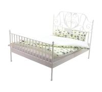 Dollhouses Letto Matrimoniale Con Biancheria Da Letto Rimovibile E Materasso Per Una Scena In Miniatura Scala 1/12 Nel Accessori Collezionabili Scena Camera Da Letto In Miniatura Mostra