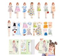 Dolls Magnetic Dress Up - Magnetic Princess Dress Up Paper Doll | Play Play Toys for Girls, Ritagli Fetend Play Abito, Vestiti Magnetici Vestito Moda Creativo per Compleanno Giorno dei Bambini