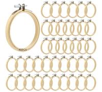 Dolltobe 40 cerchi da ricamo da 15 cm, set regolabile per progetti fai da te, perfetti per la casa e la decorazione di matrimoni