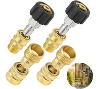Dolltobe Kit di disconnessione rapida per idropulitrice, 8 pezzi, adattatori per idropulitrici, M22-14 mm a 3/8 '' e 3/4 '' a 1/2 '', raccordi a sgancio rapido