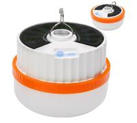 Dolltobe Lanterna solare da campeggio, luce di emergenza per mercati notturni, 50 W o 100 W con USB Type-C, design con gancio estensibile per avventure all'aperto