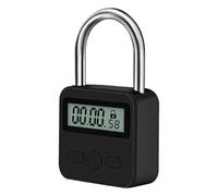 dolltobe Lucchetto con timer in metallo, 99 ore, ricaricabile, LCD, per cucina, telefono, controllo del gioco