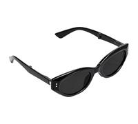 Dolltobe Occhiali da sole polarizzati pieghevoli per donne e uomini, stile classico occhio di gatto nero, montatura leggera, protezione solare portatile, ideali per viaggi, shopping