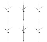 Dolltobe Pvc Materiale Ip44, 3-Head Outdoor Solar Dente di Leone Palo Luci, Luce Calda, Controllo Intelligente della Luce, 6 Pz Fuochi D'artificio Led Luci, Decorazione Giardino Ideale Per