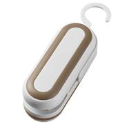 Dolltobe Sigillante portatile per la conservazione degli alimenti, sigillatrice a caldo portatile, beige, taglierina integrata con sigillante in plastica 2 in 1, 10,2 cm x 4,3 cm