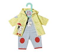 Dolly Moda 870594 Salopette con Giacca Impermeabile, 36 cm, Colore: Giallo/Grigio